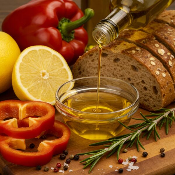 Aceite de oliva virgen extra para la salud digestiva