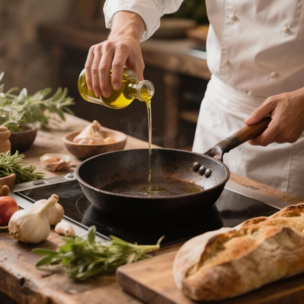 cocina rustica chef aceite vera oliva